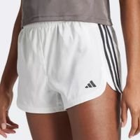 Short Adidas Pacer 3 Listras Feminino - Branco+Preto