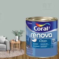 Tinta Parede Verde Alecrim Acrílica Fosca Coral Renova 800ml