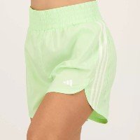 Shorts adidas Pacer 3 Listras Feminino Verde E Branco