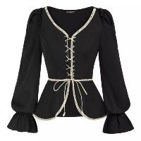 Blusa Feminina Social Elegante Vintage Renaissance Peplum