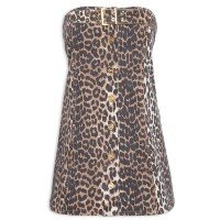 Blusa Feminina Print Denim Corsage - Animal Print