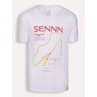 camiseta estampada donington park senna