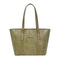 Bolsa Feminina Grande Fellipe Krein Croco Tote Ombro