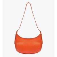 Bolsa Shoulder Alicia Couro Snake Laranja