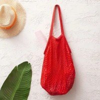 Bolsa Feminina Sacola De Praia Passeio Rede Vazada Crochê - Unistar