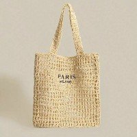 Bolsa Feminina Quadrada Crochê Sacola Casual Despojada