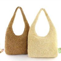 Bolsa Feminina De Palha Praia E Piscina Elegante