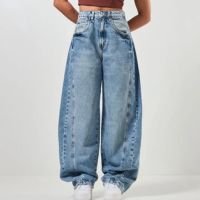 calça jeans barrel