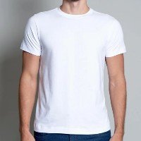 Camiseta Signature Básica Elastano Branca - Branco