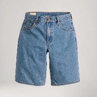 Bermuda Jort Jeans Levi\'s® Baggy Dad Lavagem Média