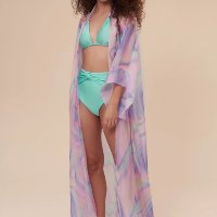 Kimono em Organza Madrepérola Suntime