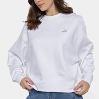 Blusa Moletom Lacoste Casual Feminina - Branco