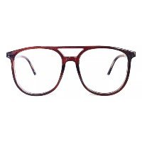 Armação De Óculos De Grau Aviador Round Brown 541 Parker