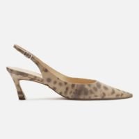 Scarpin Animal Print Salto Baixo Slingback Esther