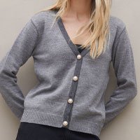 Cardigan Curto de Tricot