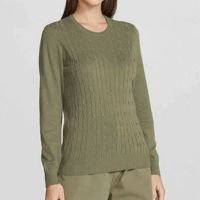 Blusão Hering Em Tricô Com Textura Feminino - Verde Militar