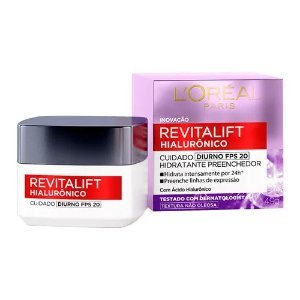 Creme Hidratante Facial Anti-Idade L\'oréal Paris Revitalift Hialurônico Diurno Fps20 - 49G