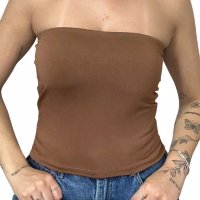 Cropped Top Faixa Tomara Que Caia Tube Blogueira Sensual