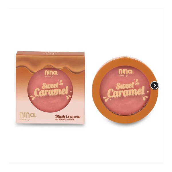 BLUSH CREMOSO SWEET CARAMEL - SWEET PEACH - NINA MAKEUP