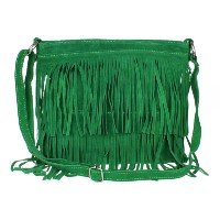 Bolsas Femininas Bolsa De Ombro Com Franjas De Camurça Cros