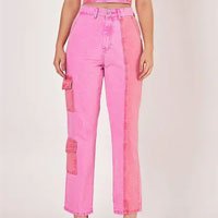 Calça Feminina Reta Cargo Rosa - Dicollani DCF 10611