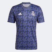 Camisa Real Madrid 24/25 Pré Jogo Adidas Masculina - Azul+Branco