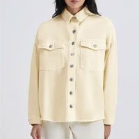 Camisa Feminina Manga Longa Oversized Em Sarja Estonada - Hering