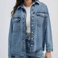 Camisa Jeans Feminina Alongada - Hering