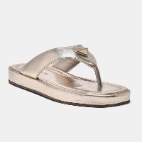 Sandália Flatform Dourado