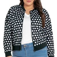 Jaqueta Frio Bomber Onça Roupas Feminina Plus Size