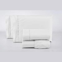 Conjunto de Cama King 4 Peças Com Virol Incluso 200 Fios 100% Algodão