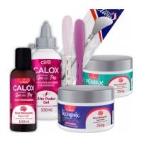 Kit Cora Spa Dos Pés Calox Lixapéx Pémax Espátulas