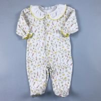 Macacão para Bebê - Suedine - Floral Amarelo