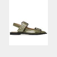 Sapatilha Feminina Buckle Ballerina Naplack - Verde