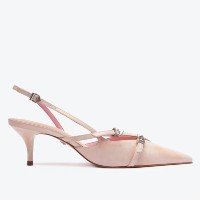 Sapato Scarpin Rosa Schutz Slingback Veronica Couro