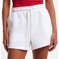 Short em Moletom com Forro em Fleece Branco