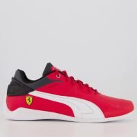 Tênis Puma Ferrari Drift Cat Delta - Vermelho+Branco