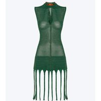 VESTIDO VERDE GINGER COM TORÇÃO COSTAS TUCUMÃ