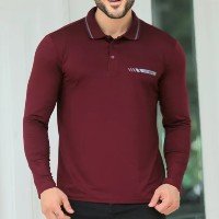 Camiseta Polo Masculina Manga Longa Outono/inverno 191