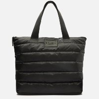 Bolsa Shopping Preta Nylon Puffer Grande