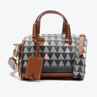 Bolsa Mini Bowling Triangle Preta