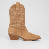 Bota Country Couro Bottero Feminina - Bege