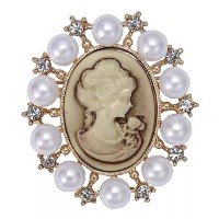 Broche Camafeu Retro Maravilhoso