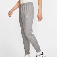 Calça Jogger Moletom Nike Sportswear Club Masculina - Cinza+Branco