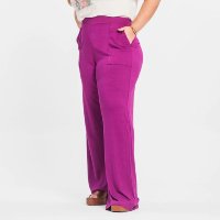 Calça Pantalona Feminina Secret Glam Roxo