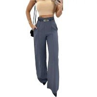 Calça Feminina Social Pantalona De Alfaiataria Com Cinto - sarawi fashion