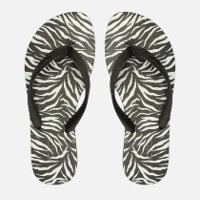 Chinelo De Dedo Animal Print Brizza Tiras Preto