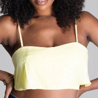 Cropped Sawary Curto - 276394 - AMARELO G - Amarelo