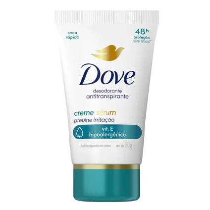 Desodorante Em Creme Sérum Dove Previne Irritação 50g