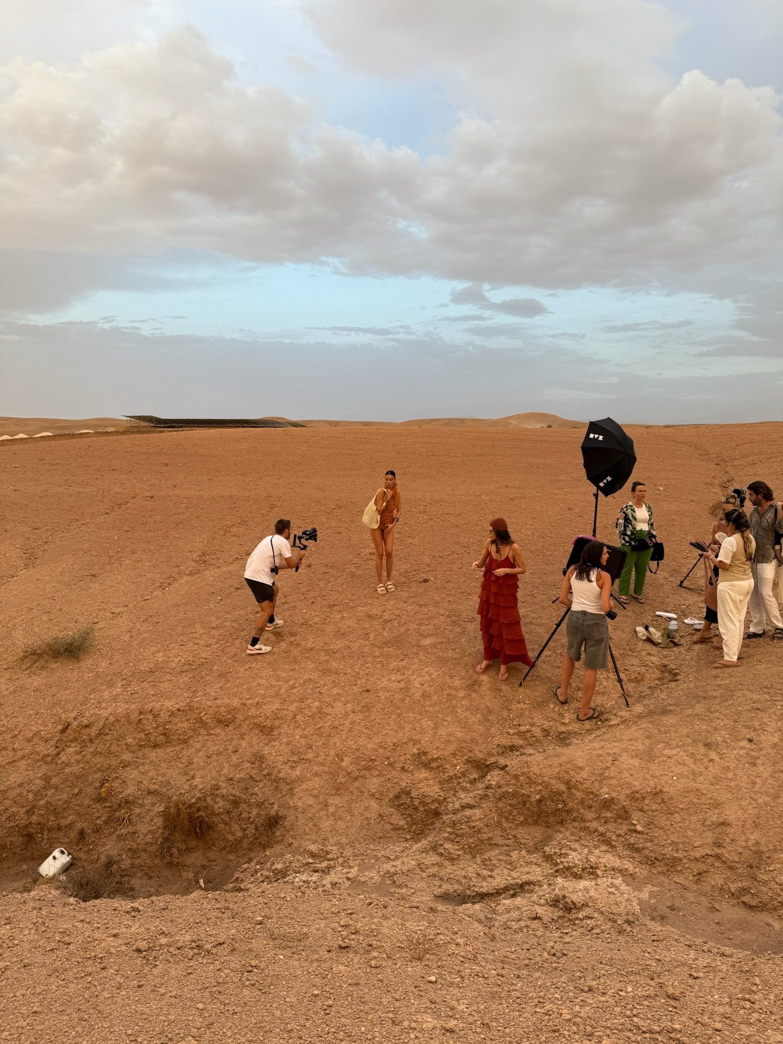 Bastidores da campanha Marrocos in Marrocos de Brizza Arezzo